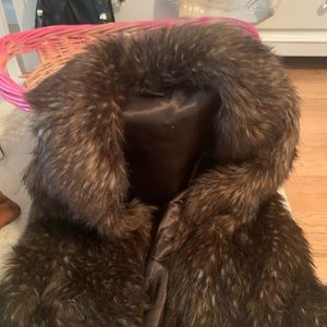 Faux fur gently used vest